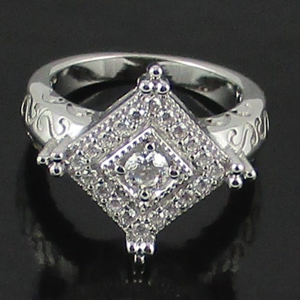 Robert Manse .50ct Absolute Square Textured Ring